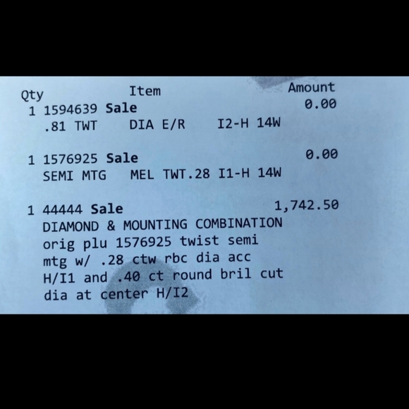 Size 5 diamond ring - Picture 5 of 5